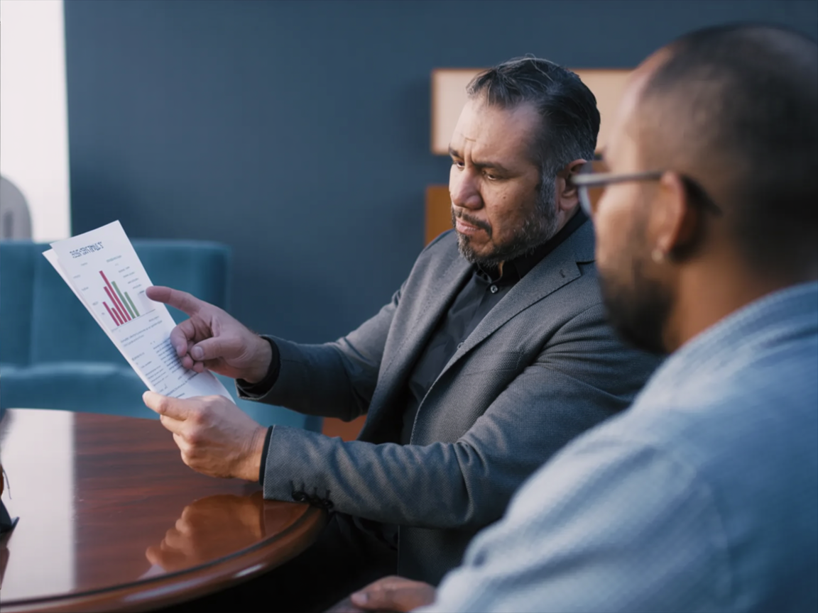 Business leader evaluating AI workflow design